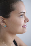"Heart Wrap Sea Blue" Ketting