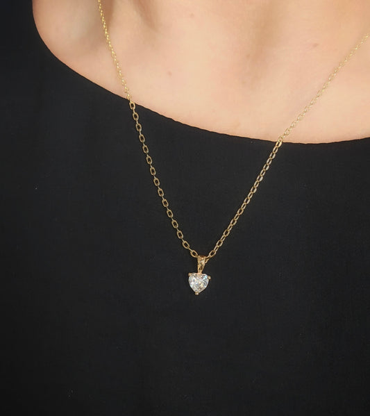 "Mini Crystal Heart" Ketting