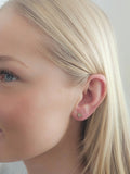 “Emerald Cascade” earrings – Elegant Statement Earrings in 18K Gold Plating