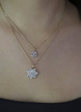 Nova Bloom Ketting - Zirkonia - 18K Verguld Goud