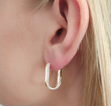 "Open oval" earrings