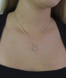 Twin Sparkle - Ketting - Zirkonia - 18K Verguld Goud