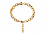CHIVAL Aurelle goudkleurige schakelarmband dames met ronde schakels